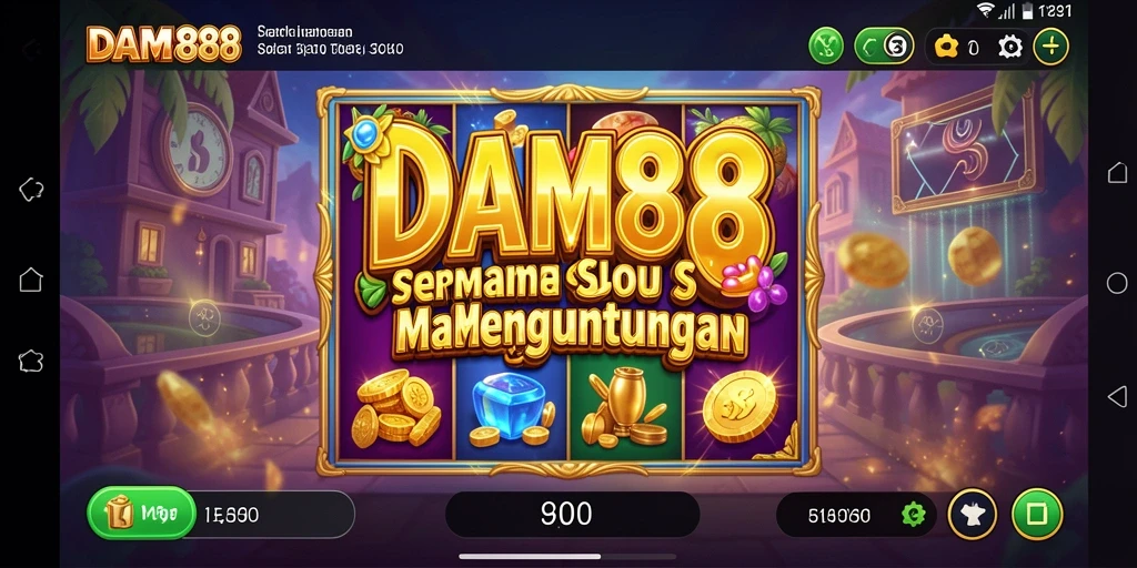 Tampilan gameplay menarik dari aplikasi Slot DAM88.