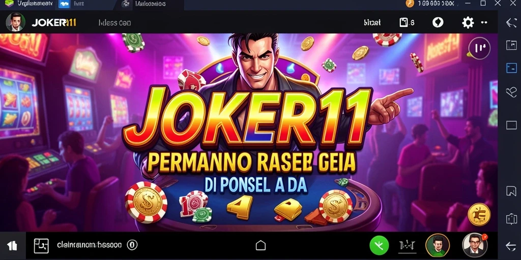 Tampilan gameplay menarik dalam aplikasi JOKER11 dengan berbagai pilihan kasino.
