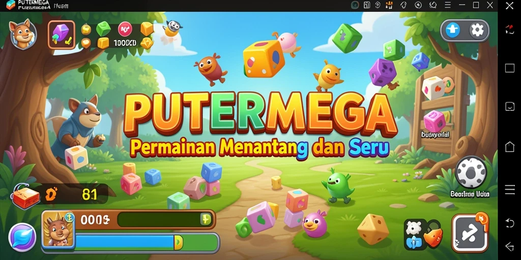 Tampilan menarik dari gameplay PUTERMEGA yang menantang.